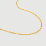 Collier en argent plaqué or jaune 18 carats