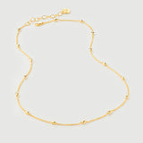 Collier en argent plaqué or jaune 18 carats