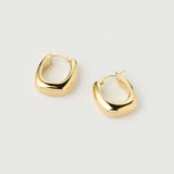 Boucles d'oreilles Hero "Capri" en argent plaqué or jaune 18 carats