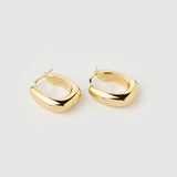 Boucles d'oreilles Hero "Capri" en argent plaqué or jaune 18 carats