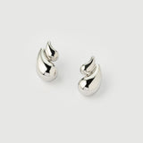 Boucles d'oreilles Rain "Capri" en argent plaqué or blanc 18 carats