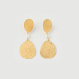 "Baroque" Yellow Gold Earrings