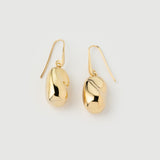 Boucles d'oreilles "Capri" Rock en argent plaqué or jaune 18 carats