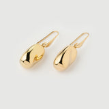 Boucles d'oreilles "Capri" Rock en argent plaqué or jaune 18 carats