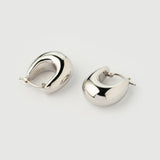 Boucles d'oreilles arc-en-ciel « Capri » en argent plaqué or blanc 18 carats