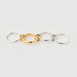 Bague Baron « Linkz » en argent plaqué or noir 18 carats