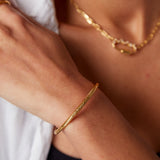 "Kada" Yellow Gold Bracelet