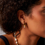 "Baroque" Yellow Gold Earrings