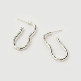 "Capri" White Gold Earrings