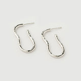 "Capri" White Gold Earrings