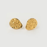 "Lava" Yellow Gold Earrings