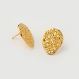 "Lava" Yellow Gold Earrings