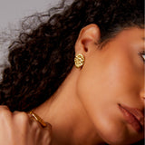 "Lava" Yellow Gold Earrings