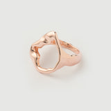 Bague "Capri" en argent plaqué or rose 18 carats