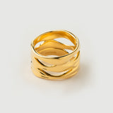 "Magma" Yellow Gold Ring