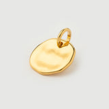 "Magma" Round Yellow Gold Charm